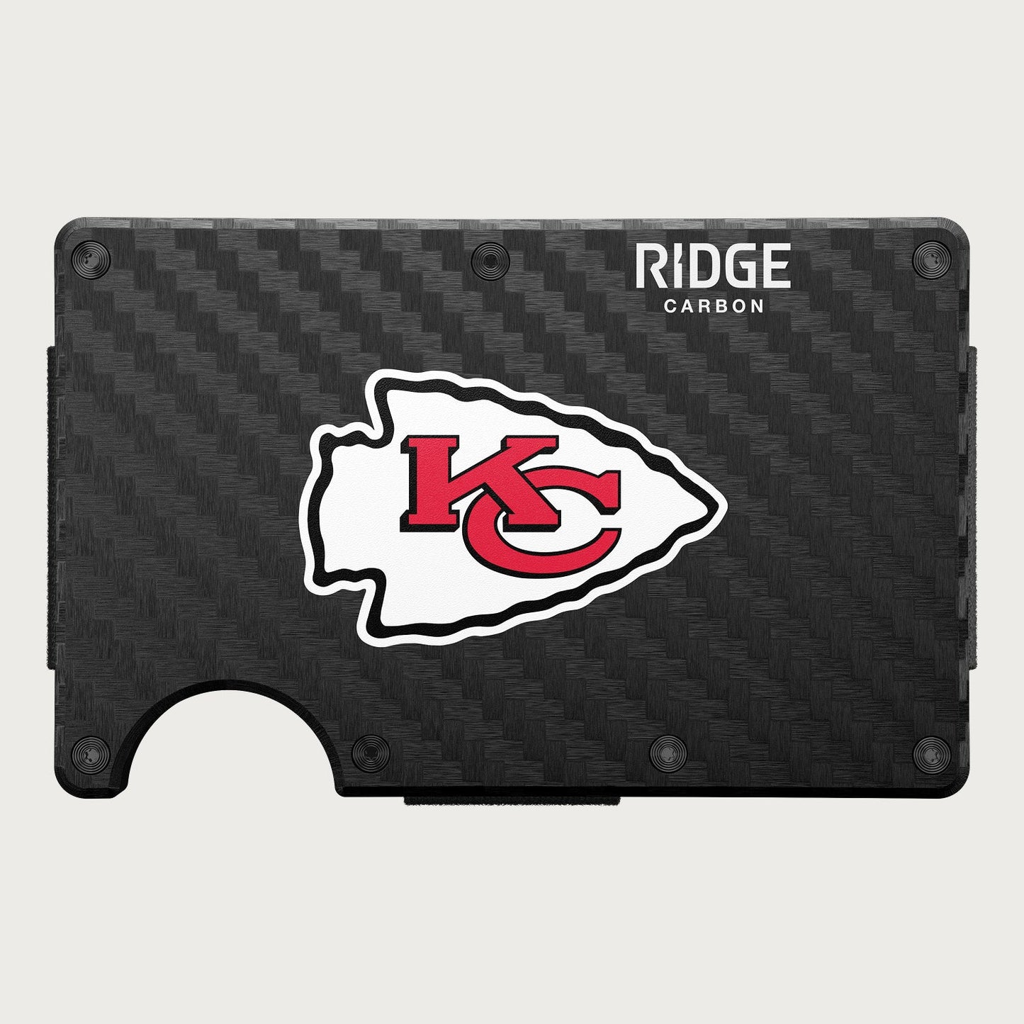 Ridge Wallet - Kansas City Chiefs - Carbon Fiber 3k