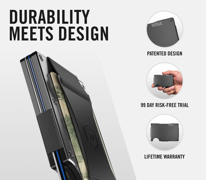 Ridge Wallet - Detroit Lions - Carbon Fiber 3k