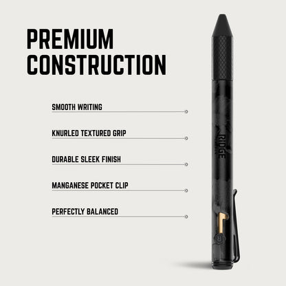 Ridge Bolt Action Pen - Gunmetal