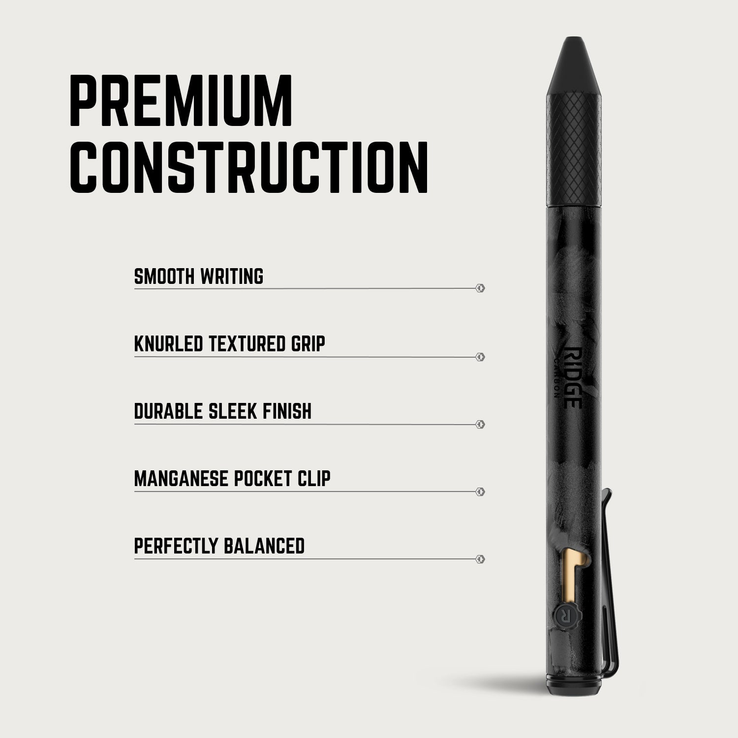 Ridge Bolt Action Pen - Basecamp Orange